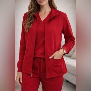 HeartSoul Zip-Up Scrub Jacket